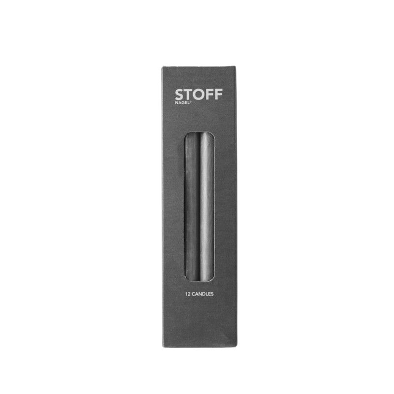 Kertelys grå, H18 cm - 12 stk.